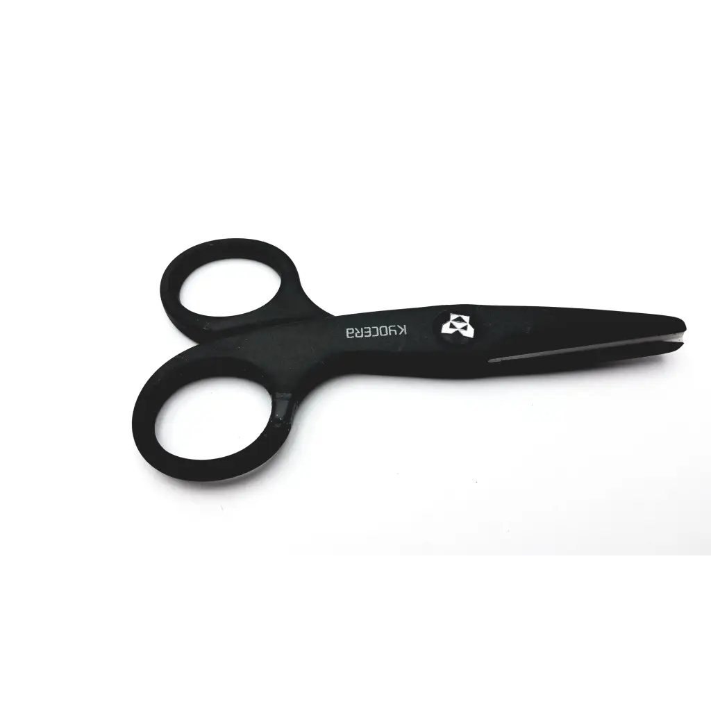 Black kroger kyocera ceramic 124 scissors with 8-inch blade polypropylene resin and matte polypropylene resin handle