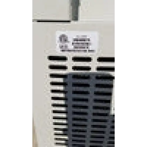 Beige Labconco CentriVap Concentrator outdoor unit with black slats and white label in working condition including accessories