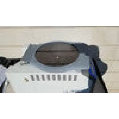 Silver samsung portable dvd player with circular disc slot and vented front panel for labconco centrivap concentrator working condition include accessories