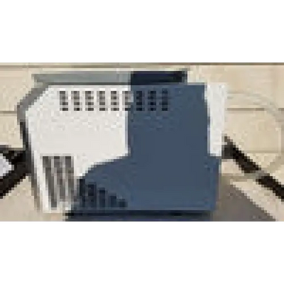 White and blue plastic labconco centrivap concentrator with ventilation slots shown from the back in working condition including accessories