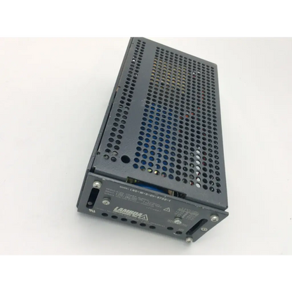 Black perforated metal lambda power supply unit with lambda label for lns-w-5-0v power supply series