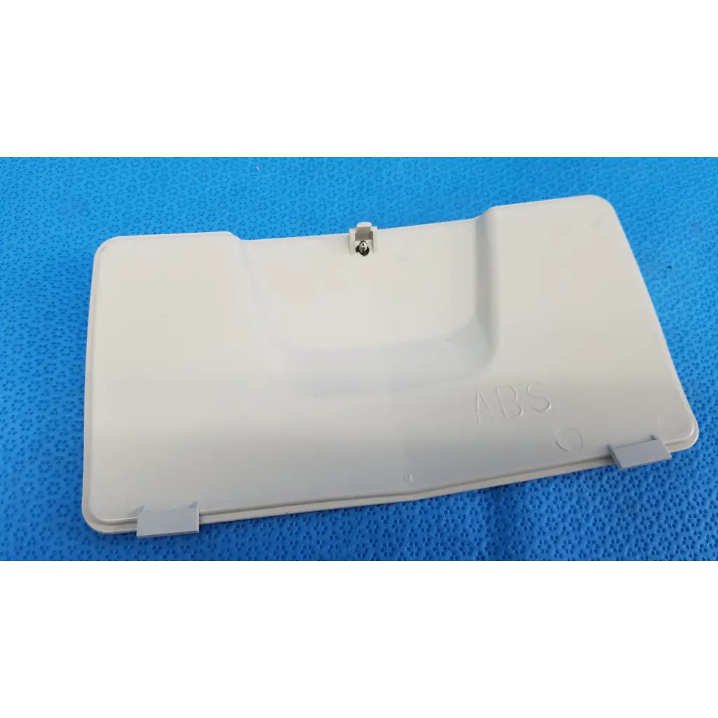 Off-white abs plastic back cover for nintendo ds with molded tabs for lamp house trc-nw6s retinal camera panel