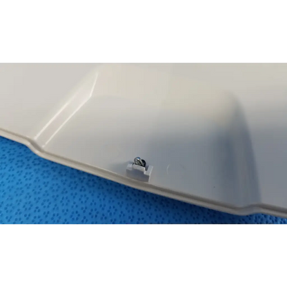 White plastic lamp house cover panel with silver screw and clip for topcon trc-nw6s retinal camera