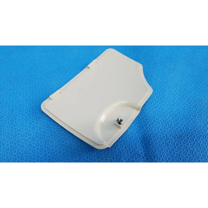 Off-white plastic lamp house cover panel for topcon trc-nw8 retinal camera shown on nintendo ds console