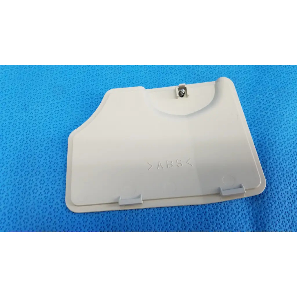 Off-white abs plastic lamp house cover panel with metallic latch and gray clips for topcon trc-nw8 retinal camera