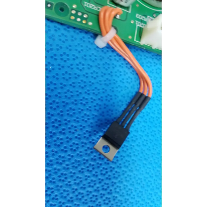 Orange and black insulated wire bundle with metal terminal connector for lamp-pcb illumination circuit board topcon retinal camera