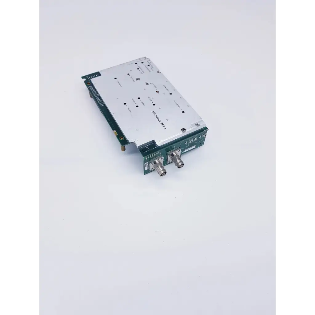 Silver and green lark eng fx700-081 nibp assembly board with two metallic connectors for spacelabs mpc860 cpu system