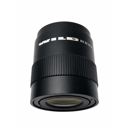 Black wild herd telescope eyepiece with textured grip ring and white branding for leica microscope camera lens