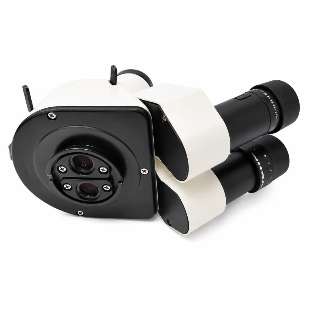 Leica wild nfe surgical microscope in black and white with biomed certified phototube attachment and beamsplitter