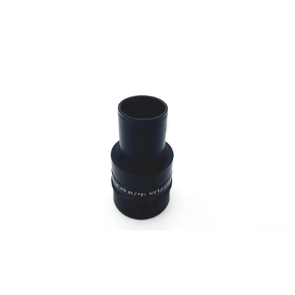 Black matte finished leitz periplan gf 10x eyepiece ocular microscope with engraved specifications visible