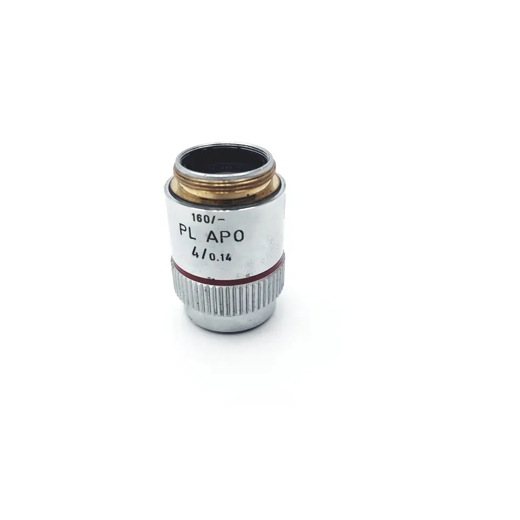Load image into Gallery viewer, Leitz PL APO 4/0.14 Plan Apochromat Microscope Objective