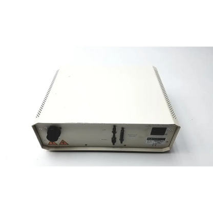 Off-white lej leistungselektronik jena fluoarc 001.26d lamp power supply showing back with ports and ventilation slots