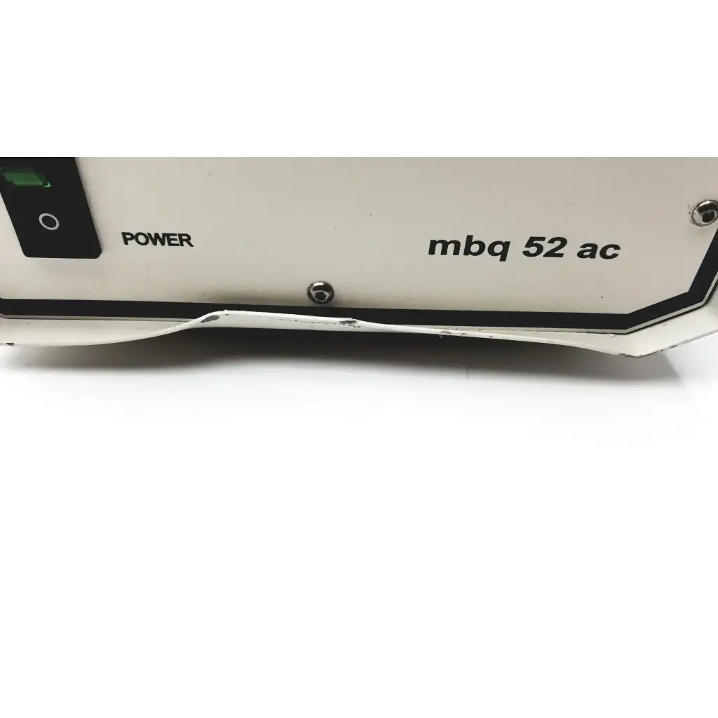 Lej mbq 52ac-z/310.26j white plastic power supply ballast with black accents and mbq 52 ac text