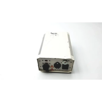 White rectangular lej mbq power supply ballast with ventilation slots and multiple input output ports visible