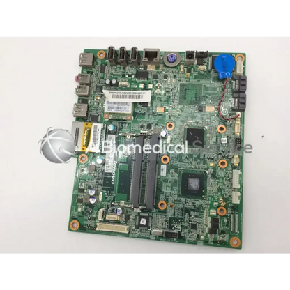 Green lenovo c200 aio motherboard with various ports and connectors featuring qdr4500 circuit board design