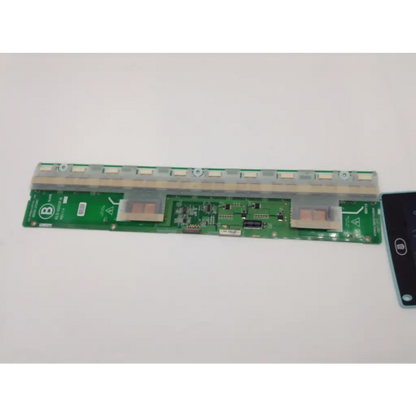 Green rectangular kls-420cp-b circuit board with integrated components and transparent cover for backlight inverter slave