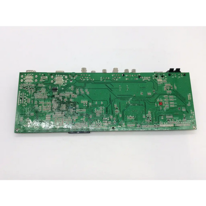 Green rectangular eax64455001 hdtv main board with silver soldered components and a single red dot for hdtv use