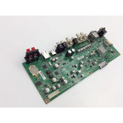 Green printed circuit board with electronic components and connectors for lg eax64455001 hdtv main board