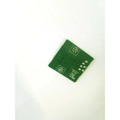 Green rectangular printed circuit board of lg lwe4cd sensor 68709m0735c with silver solder pads and mounting holes