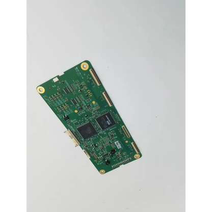 Green rectangular control pcb with black integrated circuits and gold mounting holes for philips lm300w01-s1a4-f11 tv control