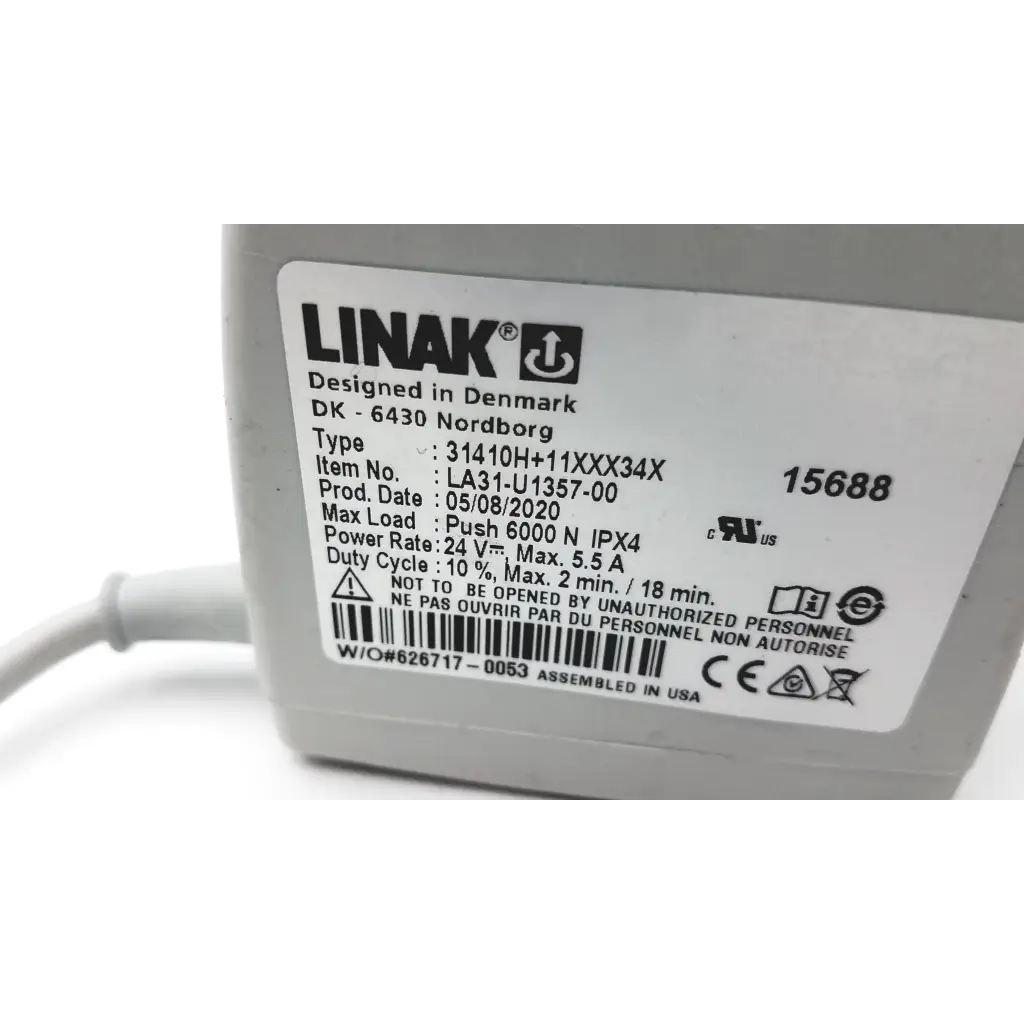 Linak LA31-U1359-00 DK - 6430 Linear Actuator - Medical