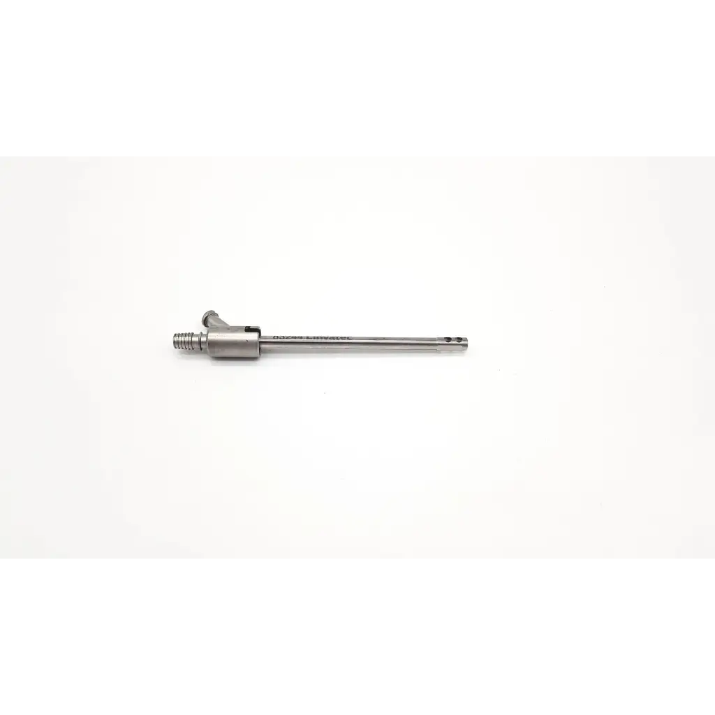 Silver linvatec 83244 cannula with threaded end and slender metallic shaft for cannula da54-77 da54-151 use
