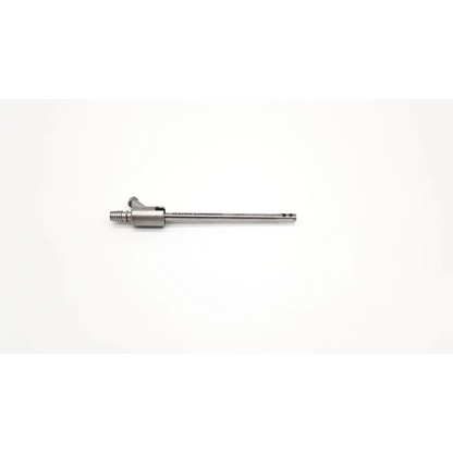 Silver linvatec 83244 cannula with threaded end and slender metallic shaft for cannula da54-77 da54-151 use