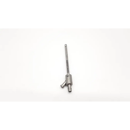 Silver linvatec 83244 cannula da54-77 da54-151 with threaded shaft and cylindrical handle marked dental implant