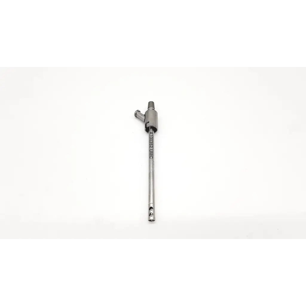 Linvatec 83244 cannula da54-77 stainless steel silver medical instrument with threaded top and hollow shaft
