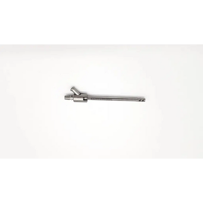 Silver linvatec 83244 cannula with threaded end and small side tube suitable for cannula da54-77 da54-151 use