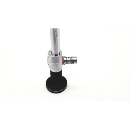 Silver and black linvatec hall zimmer 7578 30° endoscope with cylindrical shaft and metallic joints on circular base