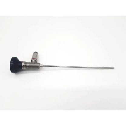 Silver linvatec t2930 degree arthroscope autoclave with black ergonomic handle and metallic shaft for surgical use