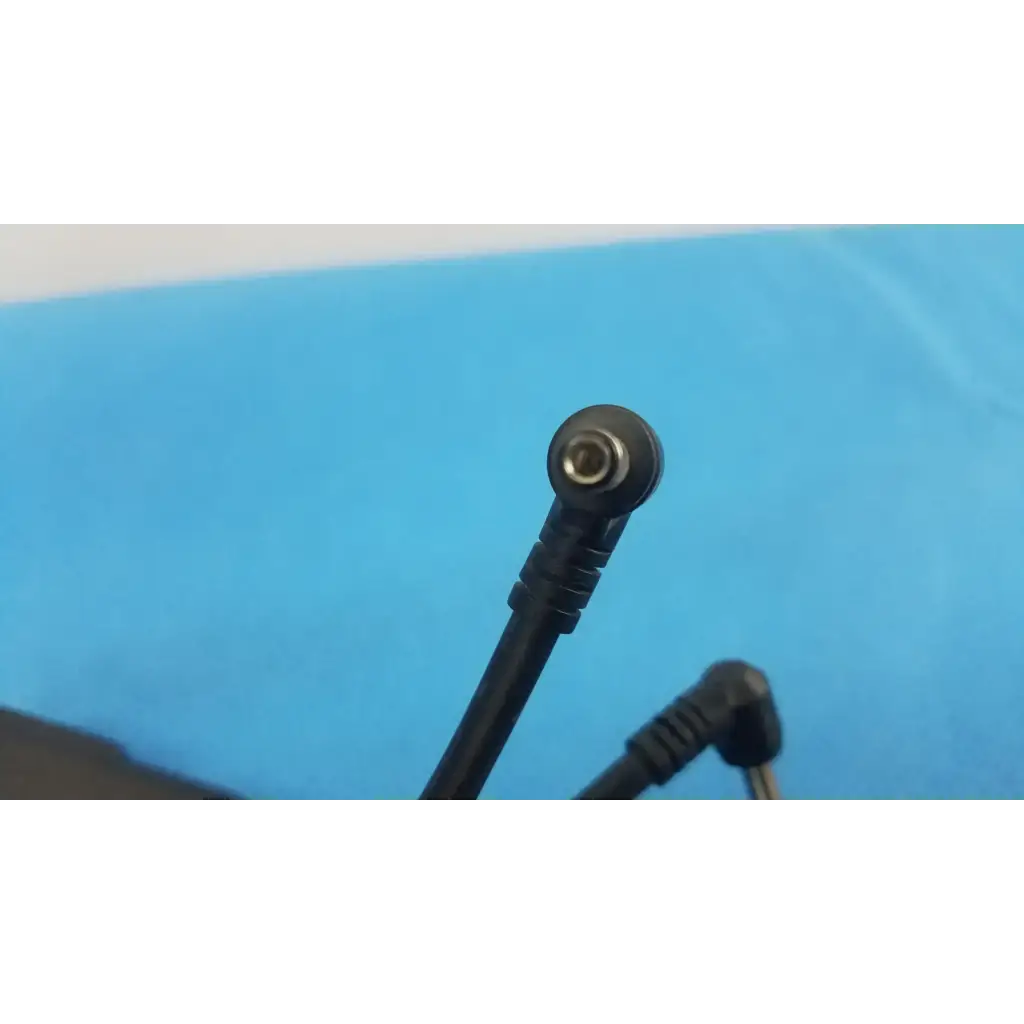 Black angled adapter power supply plug with metallic center contact for elpac electronics 3610 universal power supply