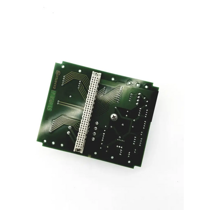 Green printed circuit board control board lp 856a bs control with silver connector and soldered components