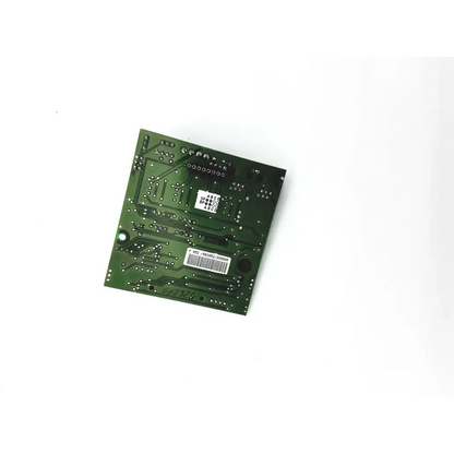 Green rectangular lp852c ls board with silver solder points and white label stickers showing the board bbcb3-11c 22523sm