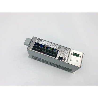 Silver metallic lust antriestechnik lti drives vfd 0.75kw 230vac supply unit with internal circuitry and ventilation grilles