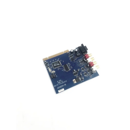 Blue m-audio audiophile 2496 pci internal sound card with gold-plated pci slot and red white rca jacks