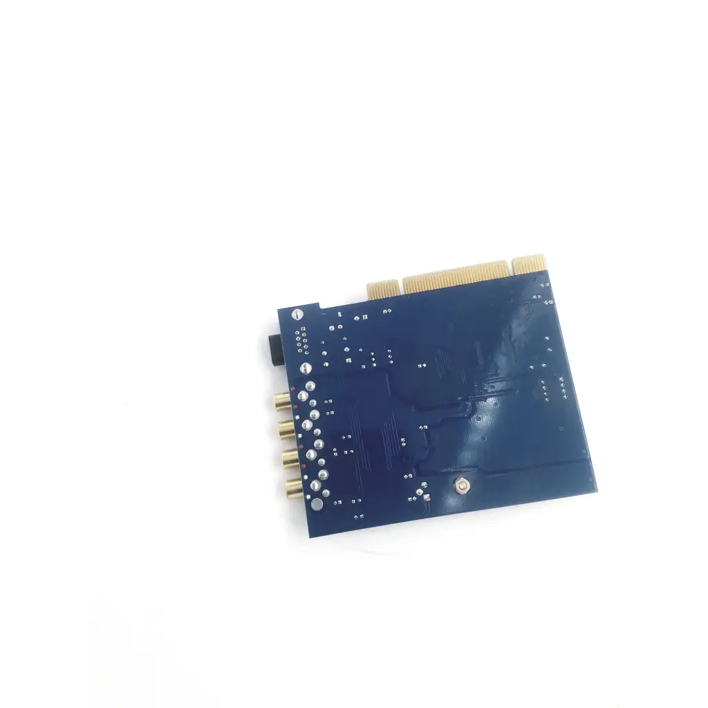 Blue m-audio audiophile 2496 pci internal sound card with gold-plated connectors and silver screws for clear audio