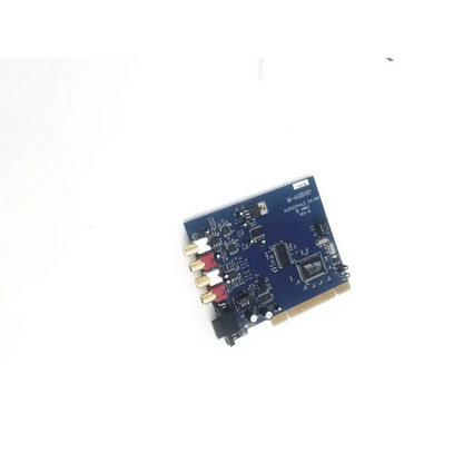Blue m-audio audiophile 2496 pci internal sound card with gold and red rca connectors for high-quality audio