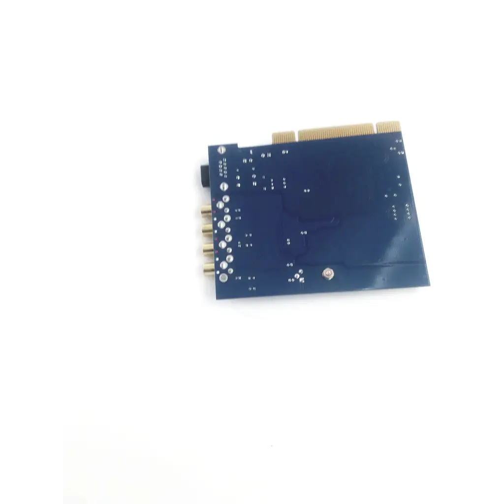Blue m-audio audiophile 2496 pci internal sound card with gold connectors and silver screws for audio processing
