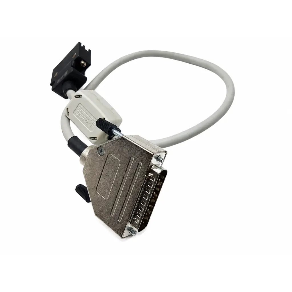 Gray cable with metallic d-sub connector and black plastic housing for biomed certified magstim horizon 4950-00 tms stimulator unit