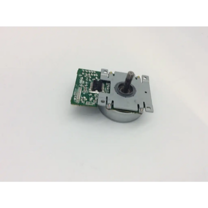 Silver main motor with green circuit board and metallic housing for hp laserjet p2035 p2055 printers