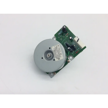 Gray cylindrical main motor with green circuit board and labeled plate for laserjet p2035 p2055 printer models