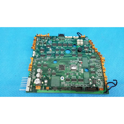 Green motherboard circuit board with orange connectors and components for topcon trc-nw6s retinal camera