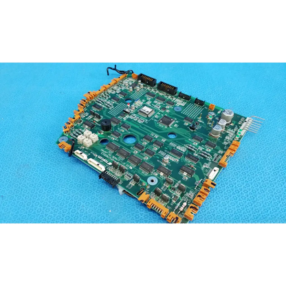 Green motherboard circuit board with orange connectors and electronic components for topcon trc-nw6s retinal camera