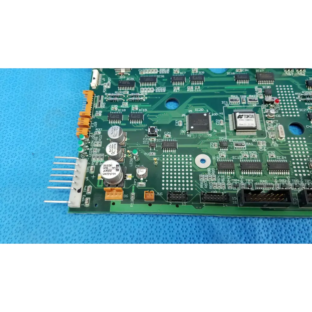Main-pcb motherboard circuit board 4042762013 with black ic, silver capacitors, and orange connectors for topcon retinal camera
