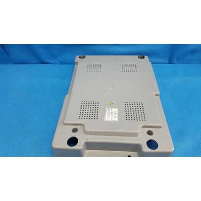 Gray plastic main unit cover panel with ventilation panels and mounting holes for topcon trc-nw8 retinal camera back side