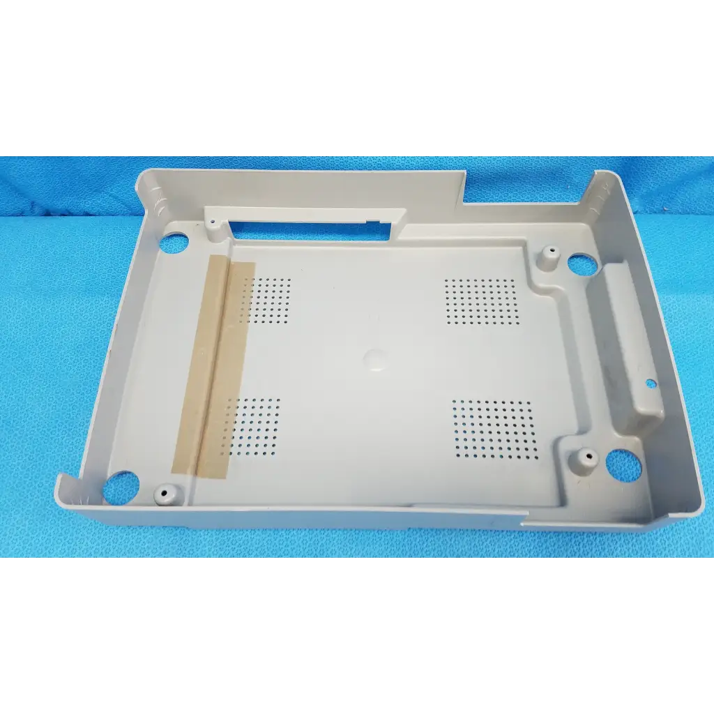 Light gray plastic main unit bottom cover panel with perforations for topcon trc-nw8 retinal camera back side