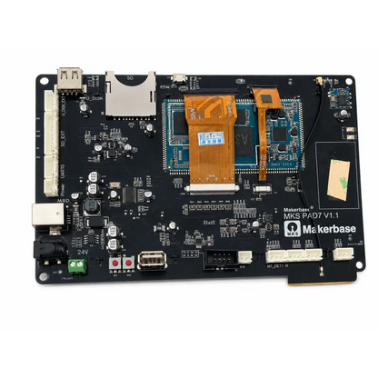 Black rectangular makerbase mks pi d7 v1 1 touchscreen display controller board with biomed certified components