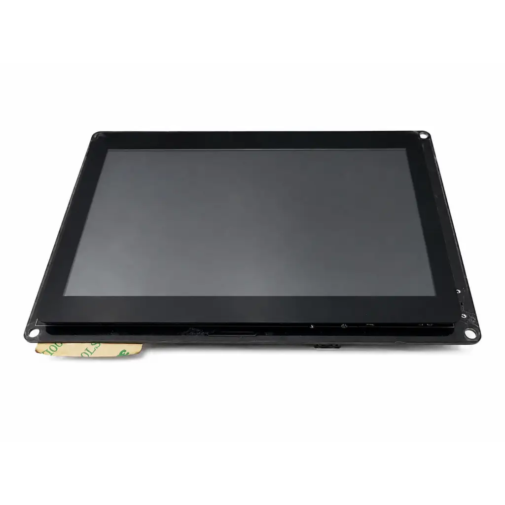 Black rectangular touchscreen display controller board with matte finish and mounting holes biomed certified